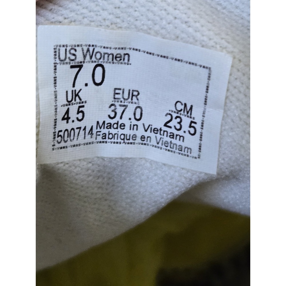 Vans Womens Sz 7 Divine Energy Equity Canvas Laceup Shoes‎ - Picture 6 of 10